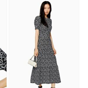 Topshop Daisy Print Maxi Dress